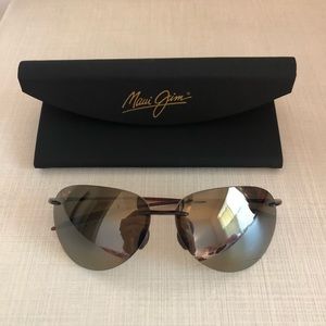 Maui Jim Hikina Rimless Polarized Sunglasses